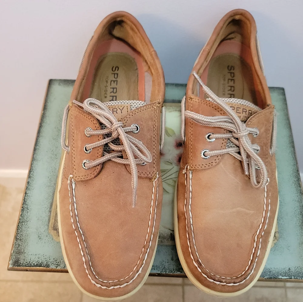 Sperry Top Sider Brown Boat Shoes Size 11 - Picture 1 of 7